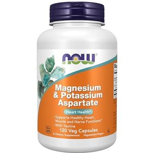 Magnesium & Potassium Aspartate, 120 Capsules - Now Foods - Qty 1