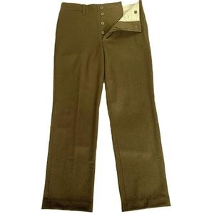 CDJBHW Wollen Broek Heren Retro Warme Broek WWII M37 Broek Replica D-Day Klassieke Broek WW2 US Broek, Bruin, XXL