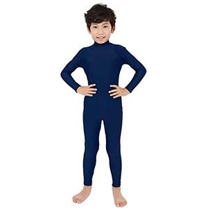 Kinderen Cosplay Bodysuit Second Skin Lycra Zentai Solid Color Stage Kostuums Halloween Unisex Jumpsuit Kinderprestaties Strak,Blue C-Adults/M 155~165cm