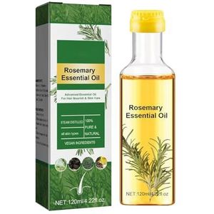 Rozemarijn Haarolie - Gladde haarolie - 4,22 fl. Oz Biologische Pure Voedende Haarolie voor Kroeshaar Voor Droog Beschadigd Haar Bexdug