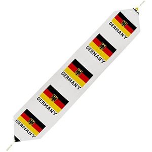 Tafelloper met Duitse vlag, lang, kort, pluche met kwastjes, decoratie voor thuis, boerderij, bruiloft, 177, 79, 90 inch