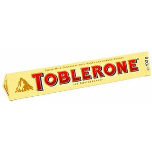 TOBLERONE-MILK-100G, Unieke driehoeken van heerlijke melkchocolade, Pak van 10