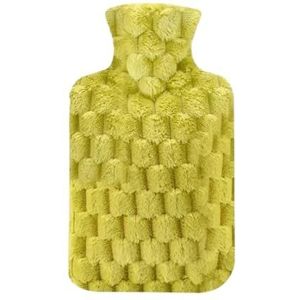 1000 ml warmwaterflessen zak watervulling voor vrouwelijke warme buik handen en voeten houden hand warm (groen)