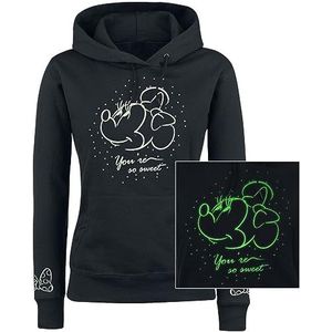 Disney - Mickey & Minnie Mouse - Trui met Capuchon - Zwart - So Sweet