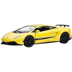 Voor Lamborghini 1:36 Sportwagen Model Diecast Schaal Legering Metaal Trek Geschenk Speelgoed Model Speelgoedauto (Color : Yellow)