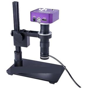 4K 2K 1080P 51MP Industriële Video Lab VGA USB Microscoop Camera Zoom 130x C-MOUNT Lens LED Ring Licht for Telefoon PCB Reparatie Helder en glad(Style A-51MP)