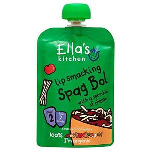 6 x Ella's Kitchen Lip Smacking Spag Bol met een Strooi van Kaas Stage 2 vanaf 7 Maanden 130g