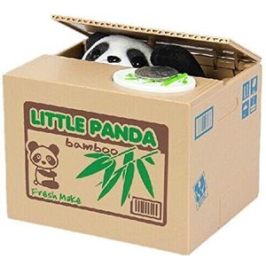 NC spaarvarken Panda Money, automatische spaarpot panda spaarvarken spaarvarken voor kinderen huishouden en kantoor (batterijen niet inbegrepen)