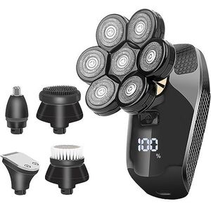 5-in-1 scheerapparaat for mannen Elektrisch scheerapparaat Krachtig scheerapparaat for kale hoofden Baardscheerapparaat for mannen Scheermes