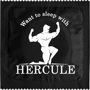 Grappig condoom, model Griekenland, van latex, dun en duurzaam, bedrukt in Frankrijk, grappige afdekking voor heren, perfect cadeau"") (Hercules)