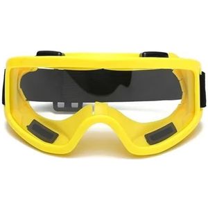 MJINA Anti-Splash Anti-Fog Slagvaste Oogwerk Veiligheid Beschermende Bril Voor Timmerman Rider Eye Transparante Werkveiligheidsbril (Geel)