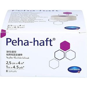 HARTMANN Peha-haft Latexfrei Fixierbinde 2,5 cm x 4 m, 8 st. Pakket
