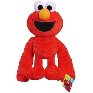 Sesamstraat Monster Hugs Pluche Elmo, verzwaarde knuffeldier, 1 kg, 48 cm, kinderspeelgoed vanaf 18 maanden, Amazon Exclusive Just Play