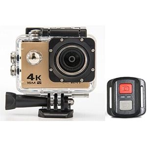 Actiecamera, Sport DV4K Waterdichte camera 2.4G Afstandsbediening WIFI onderwatercamera Hd Outdoor videorecorder(Golden)
