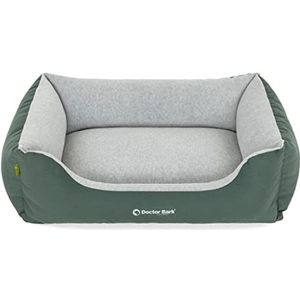 Doctor Bark GreenLabel Hondenmand voor kleine honden, pluizig en zacht, wasbaar, duurzaam, behaaglijk, Made in Germany, GreenLabel (S - 74 x 55 cm, groen)