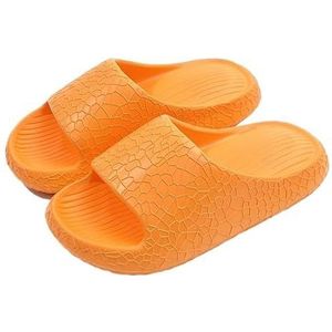 Non-slip Bathroom Slippers,Soft Slippers,Indoor And Outdoor Platform Pool Slippers Shower Slippers (Color : Orange, Size : 44-45)