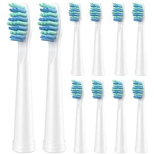 10 Stks Elektrische Tandenborstel Vervanging Hoofden Compatibel met Sonic-FX voor Volwassenen en Kinderen, Borstelkoppen Fit SnapWhite