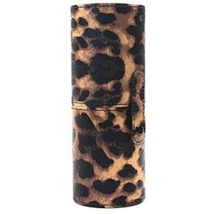 PU Lederen Cosmetische Bekerhouder Case Draagbare Reizen Gesp Make-up Borstel Pen Lege Opbergdoos Organizer Wit, Type 06, Pu Leather Makeup Brushes Holder, als beschrijving