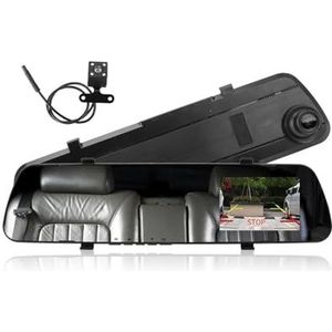 Dashcam Auto DVR Achteruitkijkspiegel Dashcam Camera Dual Lens Dashcam 4.5Inch Full HD 32G Kaartset Autoaccessoires Autocamera(Single camera None)