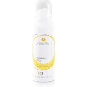 AESTHETICO Revitalizing Foam, 125 ml, anti-aging reinigingsschuim met glycol, revitaliserende verzorging voor rijpe, vermoeide en voortijdig verouderde huid, gladgemaakt, versterkt en verfijnt de huid