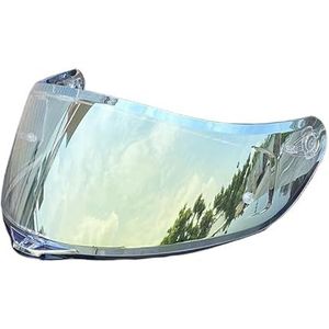 Motorhelm vizier lens, Helmvizier, K5-gezichtsscherm met uv-bescherming for AGV K1 K1S K3SV K5 K5S Helmvizier Vizier Windscherm (alleen for gebruik overdag)(Revo Clear Gold-day and Night)