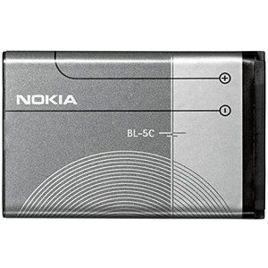 Originele mobiele telefoon batterij BL-5C voor Nokia 1100, 1101, 1110, 1110i, 1112, 1200, 1208, 1209, 1600, 1650, 1680c, 1800, 2300, 2310, 2310, 2310 23c, 2 330c, 2600, 2610, 2626, 2700c, 2710 N, 2730c, 3100, 3109c, 3110c, 3110 Evolve, 3120, 3610f, 3650, 3660 , 50. 30, 5. 130 XM, 6030, 6085, 6086, 6230, 6230i, 6267, 6270, 6555, 6600, 6630, 6670, 6680, 6681, 6820, 68220, 68222 , 761 0, C1-01, C2-01, C2-02, C2-03, C2-06, E50, E60, N70, N70 ME , N71, N72, N91, N91 8GB, N-Gage, X2-01