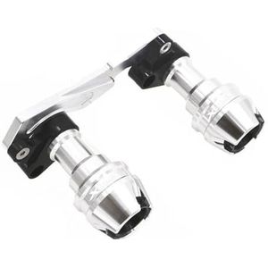 Motorfietsmodificatie Accessoires XMAX300 Motorfiets Accessoires Vooras En Voorvork Anti-collision Slider Wieldop Voor XMAX 300(After Silver)