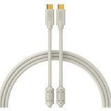 DJ TECHTOOLS Chroma Cables USB C to C white, 2,0 m - Kabel voor DJs