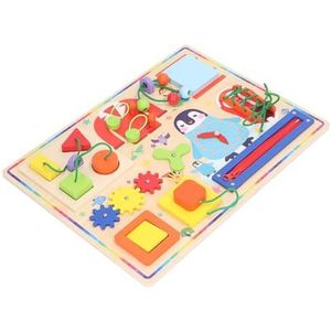 Houten Plankspeelgoed, Zintuiglijk Houten Speelgoed, Schattig Lindehout voor de Kleuterschool Kindergaten (Kleurrijk)