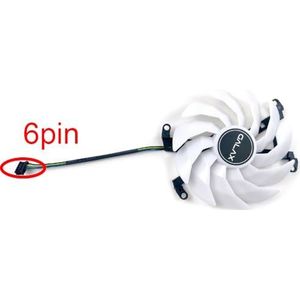 Koelventilator DIY 102MM GFY10015H12SPA 4Pin/6Pin Voor Galax voor GeForce KFA2 RTX3060 3060Ti 3070 3070Ti EX Witte Grafische Kaart GPU Ventilator(6PIN)