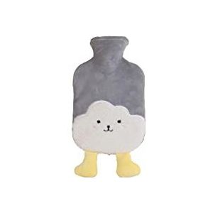 DieffematicRSD Warmwaterkruik Warmwaterzak Kleine en draagbare pluche wolkvorm Lichtgewicht Gewijd aan kantoorleren (Color : Gray)