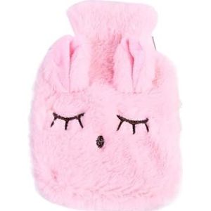 Warmwaterkruik, konijnachtige pluche warmwaterkruik, duurzame warmte, grote capaciteit, gietwater, pvc, handwarmers, warmwaterzakken, warmwaterzak (roze)