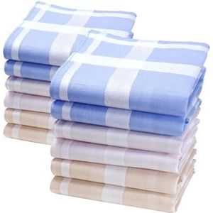 Discrete Effen Dameszakdoeken - Kleine Maat 28cm x 28cm - 100% Katoen - Model Suzon (12)