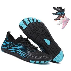 Wandelschoenen Blotevoetenschoenen voor Vrouwen Mannen Waterdichte Trail Running Gezonde & Antislip Blotevoetenschoenen -37 Wit, Zwart/Blauw, 44.5 EU