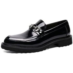 SFSSWSRYDF Heren Loafers Mocassins Slip-On Driving Business Schoenen Formele Kledingschoenen,zwart,38 EU