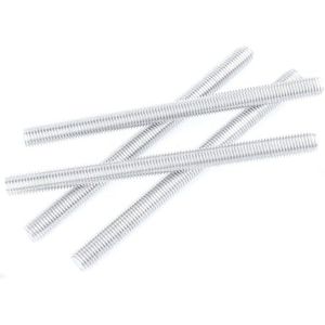 Draadstang, boutmoerbout 6061 Aluminium Threaded Rod, Length 50 60 70 Mm Aluminium Threaded Rod Full-Thread Bar, M6 M8 Full Thread Bar 5pcs(M8x80mm)(M6x70mm)