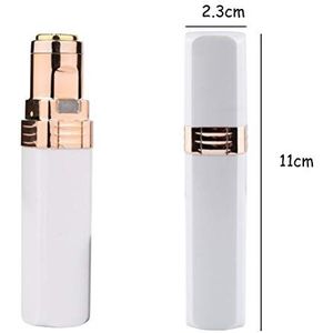 ACOGEDO Elektrische Pijnloze Gezichtshaarverwijderaar voor Vrouwen met Ingebouwde LED-verlichting, Waterdichte Snijhoofd Dames Elektrisch Scheerapparaat voor Gezicht en Lichaamshaar Afwerking (BLACK)