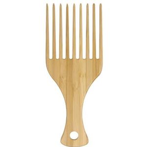 Brede tandenkam, brede haarkeuze voor pluizende krullen, kleine houten haarkam voor krullend haar, brede tandkam voor krullend haar voor baard snor