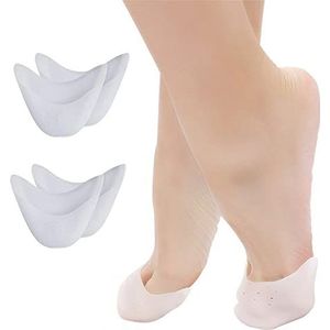 2 paar teenbescherming siliconen soft gel teenkappen teenbeschermer teenbescherming teenbescherming bescherming voor ballet kanten schoenen balletschoenen hoge hakken pumps pijnverlichting 4 stuks