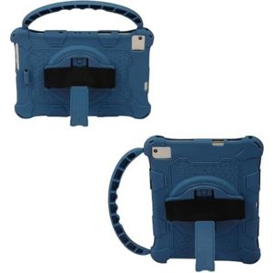 Compatibel met Teclast P20HD E30 10,1-inch zachte siliconen tablethoes met handvat(Color:Dark Blue)