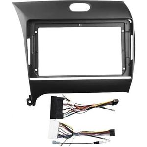 9 Inch Autofascia Frame Adapter Radio Audio Dashboard Montagepaneel Kit Voor Kia K3 Voor Cerato Voor Forte 2013 2014 2015 2016 2017 2018 Auto Fascia Radio Paneel(LHD Frame Cable)