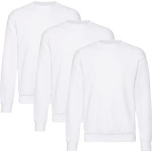 Fruit of the Loom Klassieke sweatset voor heren, set van 3 stuks, wit (wit 30), 3XL