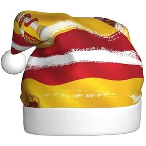 MYGANN Spanje Vlag Unisex Kerst Hoed Voor Thema Party Kerst Nieuwjaar Decoratie Kostuum Accessoire