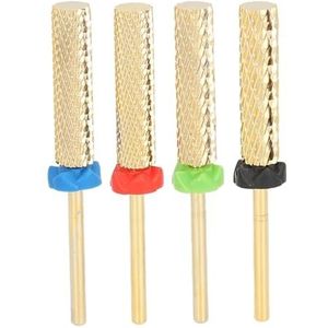 Gouden Wolfraamcarbide Nagelboren Cilindrisch voor Uitgebreide Nagelverzorging, Efficiënte Manicure