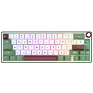 RK R65 RK R65 Afdichtingskabel, 66 toetsen, 65% RGB, backverlichting, mechanisch toetsenbord voor Braziliaanse Portugese games