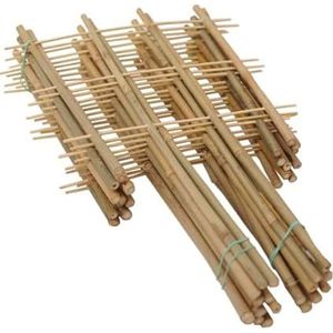 DIXIE STORE Bamboe ladder Trellis gemaakt van bamboestokken ter ondersteuning van pot- en hangplanten bamboe houten plantenstandaard bloem trellis 1set x 10st lengte 90cm 4S