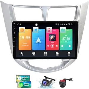 Android 13 QLED Autoradio voor Hyundai Solaris 1 2010-2016 - Ingebouwde DSP/Carplay/Android Auto - Camera + DVR - 9 inch 2 Din - Stuurbediening - FM AM RDS DAB Radio - BT 5.0(B,NF-1)