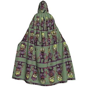 FRESQA Veel Zombie Exquisite Adult Hooded Cape-Ultieme Rollenspel Mantel, Perfect Voor Een Vampier Look