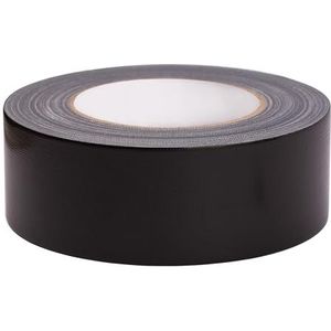 MIVOS universele Kleefband - 50 m x 48 mm - zwart - Kleefband van textiel voor reparatie, isolatie, bevestiging, verpakking, verzegeling - voor binnen en buiten - MADE IN EU