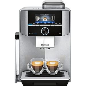 Siemens EQ.9 plus connect s500 volautomatische espressomachine, TI9558X1DE, automatische reiniging, personalisatie, extra stil, 1500 watt, roestvrij staal